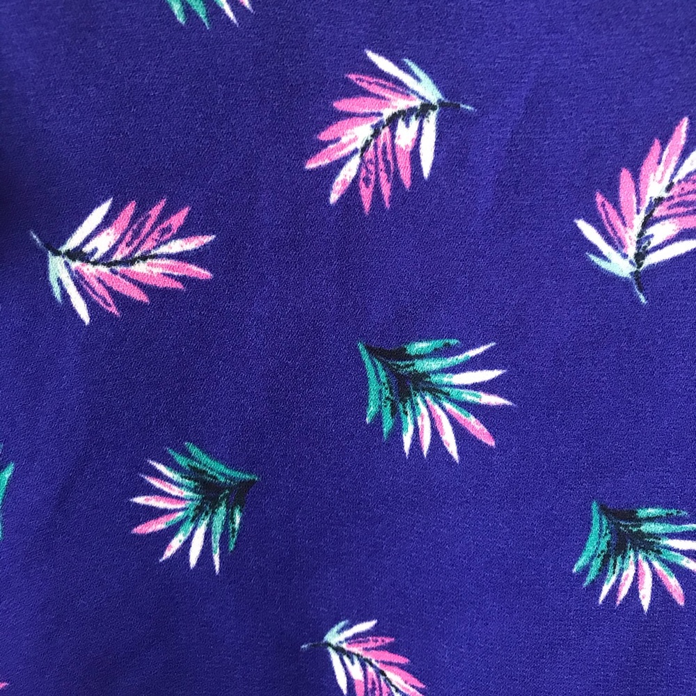 Tropical Ruffle Blouse Size L - Picture 3 of 6